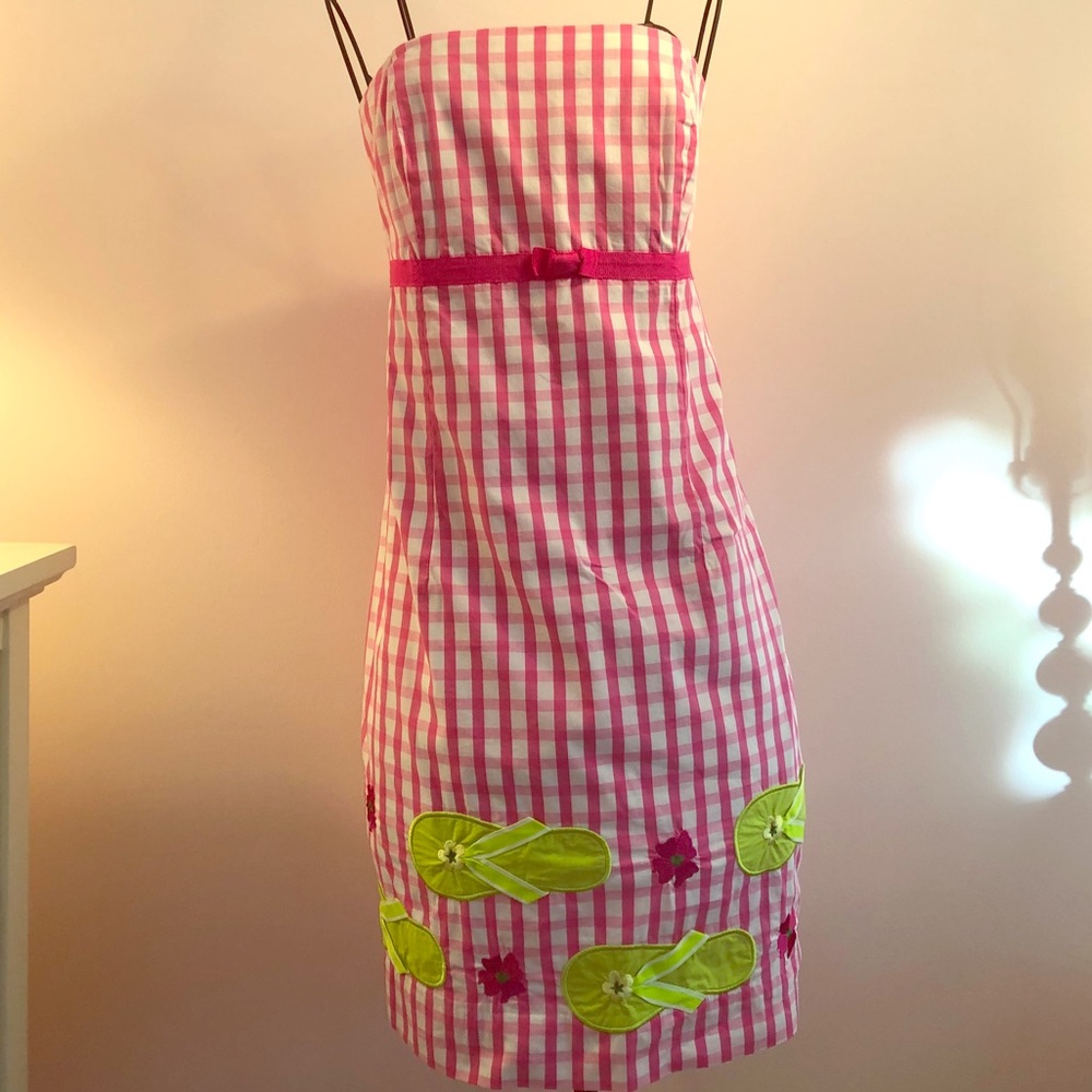 Pink Gingham Lily Dress